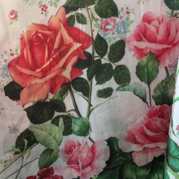 Johnny Was Roses Silk Tunic - Picture 3 of 6